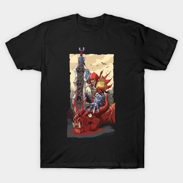 The Horseman of War T-Shirt by GranJefe